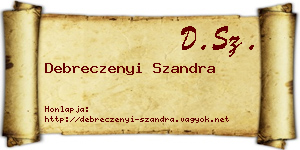 Debreczenyi Szandra névjegykártya